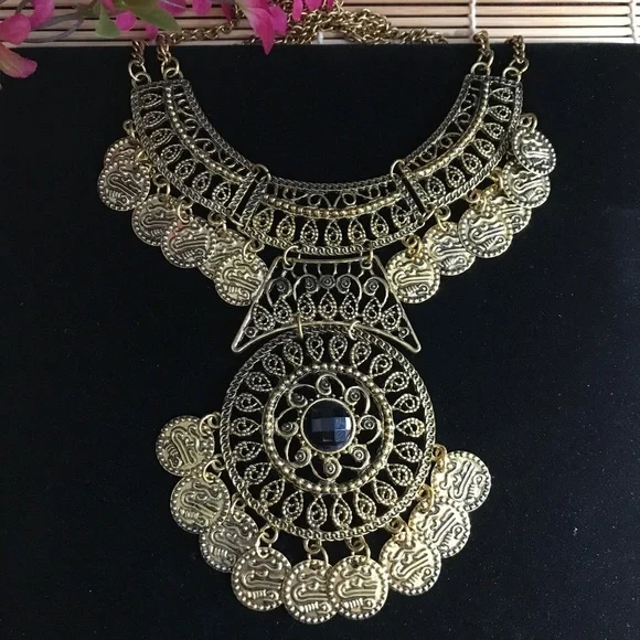 NEW Gold boho chain necklace - Picture 5 of 7